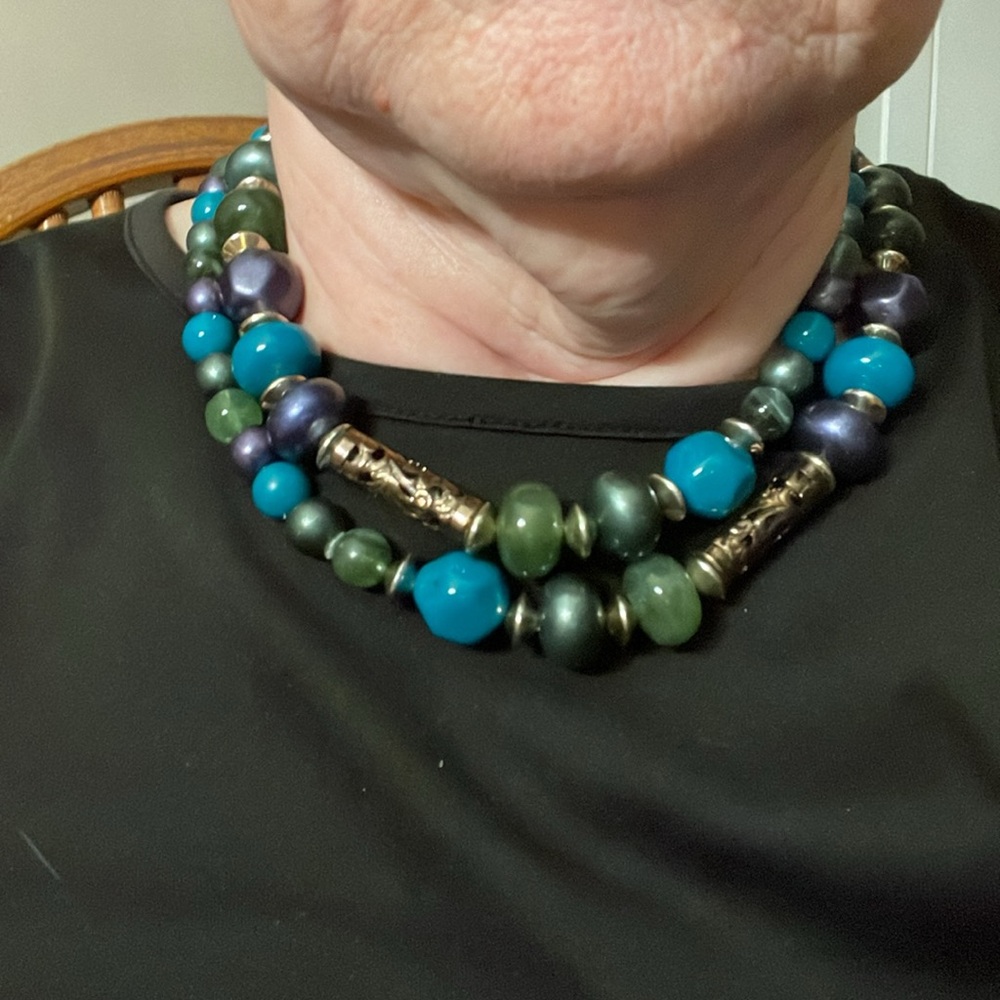 Unmarked 36” Multi-beaded Chain - Picture 3 of 3
